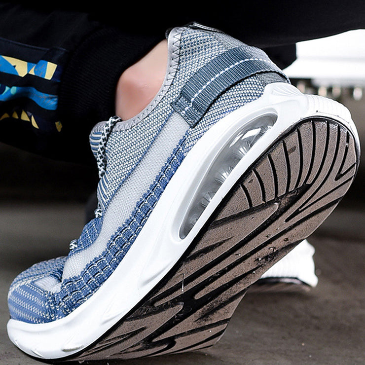 Composite Toe Shoes Men's Work Safety Shoes Slip On Industrial Construction Safety Work Boots