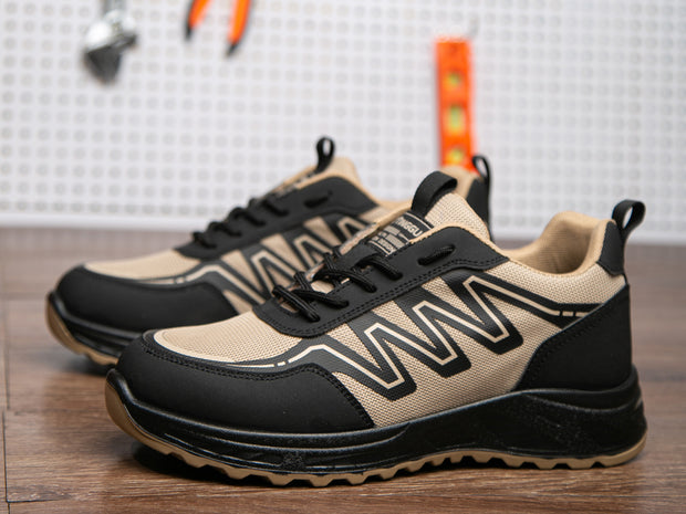Men's Safety Work Shoes Lightweight Comfortable Breathable Work Boots Indestructible Sneakers