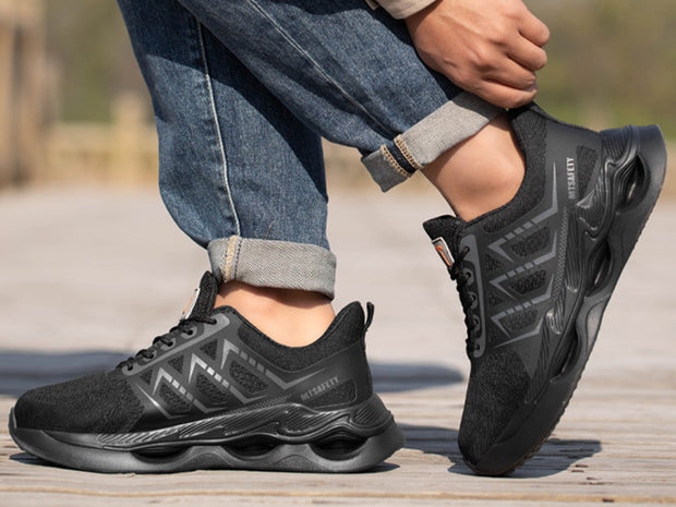 Lightweight Work Safety Steel Toe Sneakers Warehouse Industry Work Shoes
