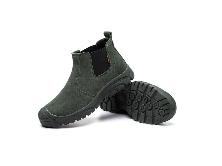Composite Toe Shoes for Men Work Safety Boots Anti-Slip Industrial Construction Footwear