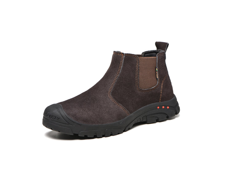 Composite Toe Shoes for Men Work Safety Boots Anti-Slip Industrial Construction Footwear