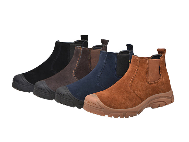 Composite Toe Shoes for Men Work Safety Boots Anti-Slip Industrial Construction Footwear