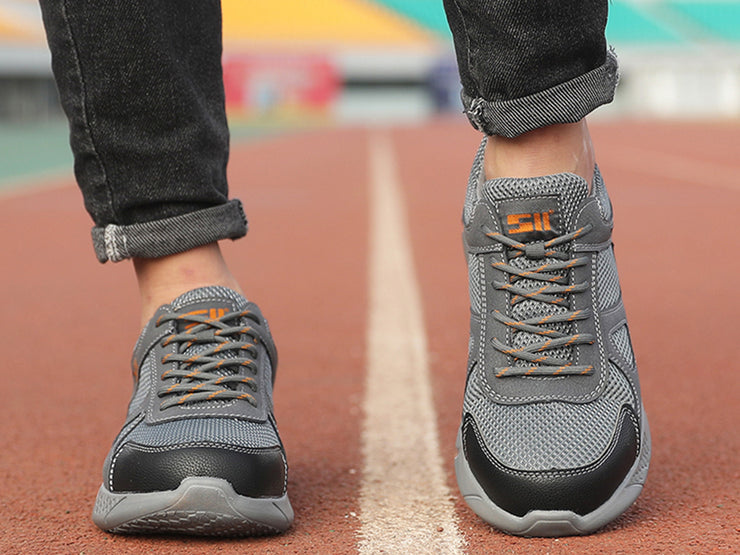 Composite Toe Work Shoes for Men Comfortable Slip On Industrial Construction Work Safety Shoes