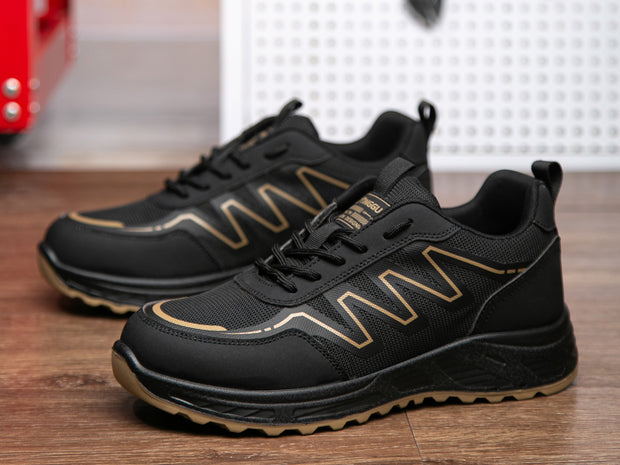Men's Safety Work Shoes Lightweight Comfortable Breathable Work Boots Indestructible Sneakers