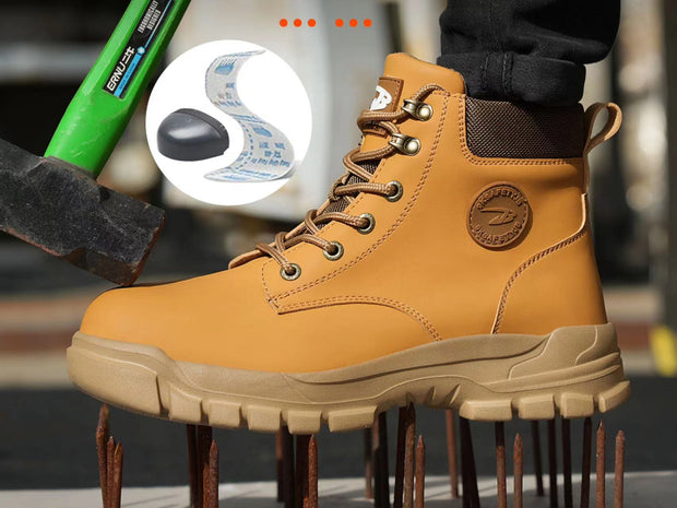 Men Composite Steel Toe Safety Boots Work Shoes Lightweight Construction Sneakers