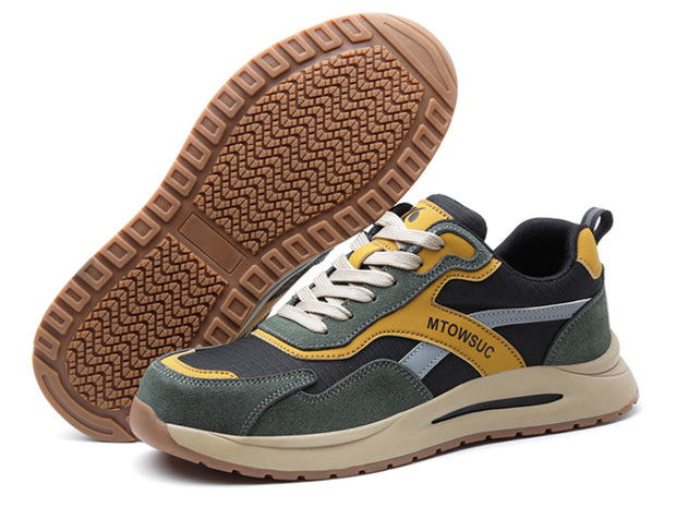 Men's Composite Toe Work Boots Indestructible Safety Shoes Indestructible Non Slip Sneakers