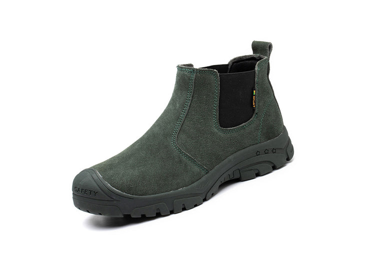 Composite Toe Shoes for Men Work Safety Boots Anti-Slip Industrial Construction Footwear