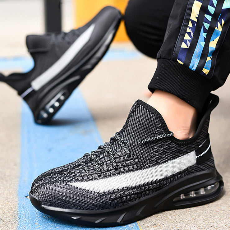Composite Toe Shoes Men's Work Safety Shoes Slip On Industrial Construction Safety Work Boots