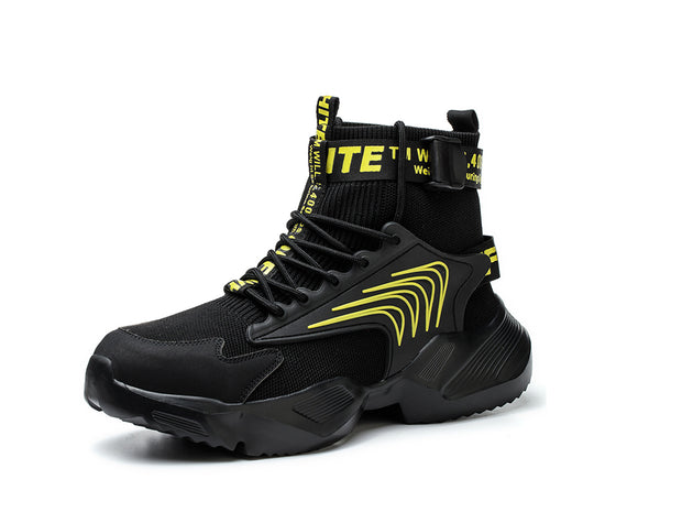 Men's Safety Work Shoes Breathable Lightweight Indestructible Non Slip Sneakers