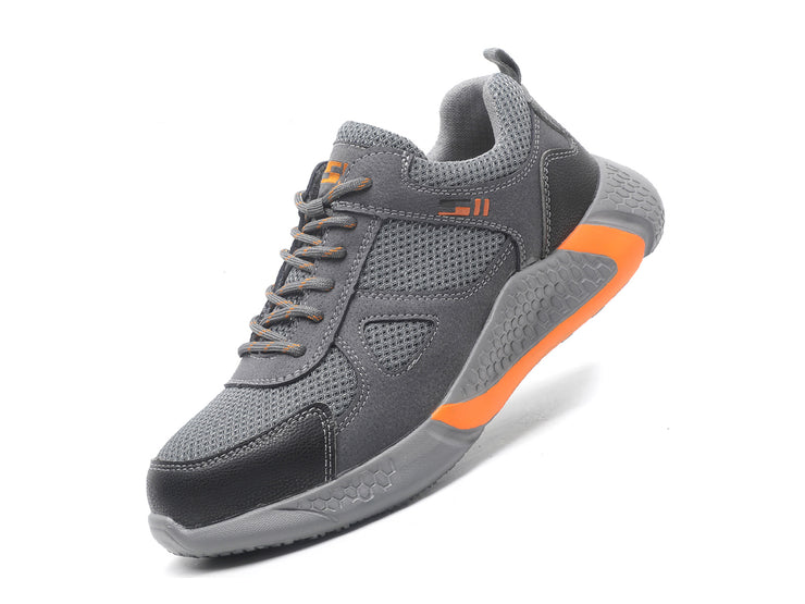 Composite Toe Work Shoes for Men Comfortable Slip On Industrial Construction Work Safety Shoes