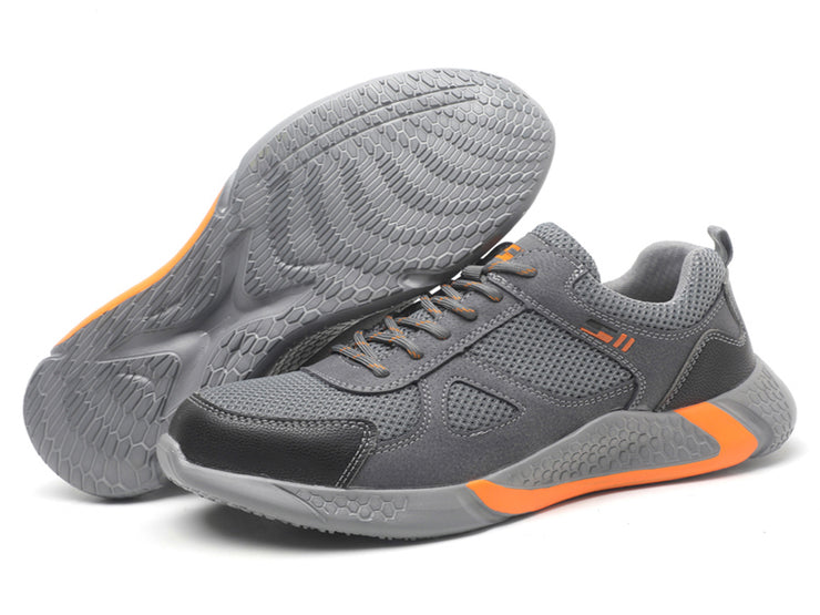 Composite Toe Work Shoes for Men Comfortable Slip On Industrial Construction Work Safety Shoes
