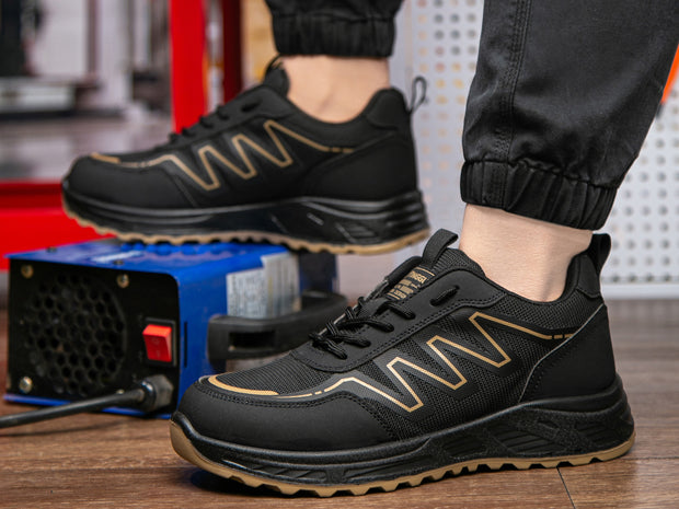 Men's Safety Work Shoes Lightweight Comfortable Breathable Work Boots Indestructible Sneakers