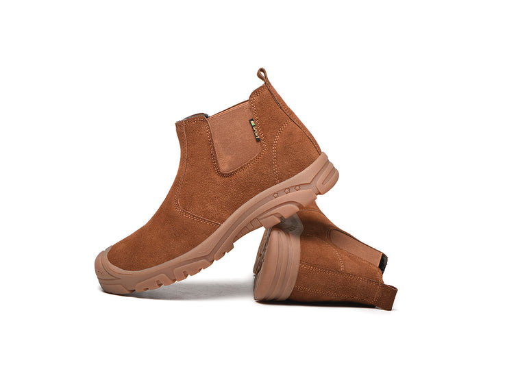 Composite Toe Shoes for Men Work Safety Boots Anti-Slip Industrial Construction Footwear