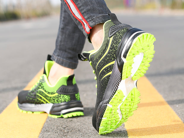 Men's Work Safety Shoes Steel Toe Cap Lightweight Industrial & Construction Non Slip Sneakers