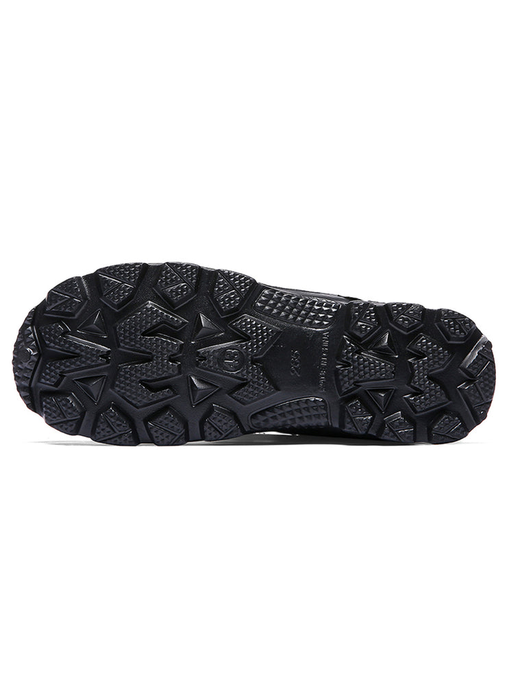 Fur Lined Men’s Snow Boots Waterproof Winter Boots Anti-slip Winter Shoes Outdoor Hiking Boots - Tanleewa