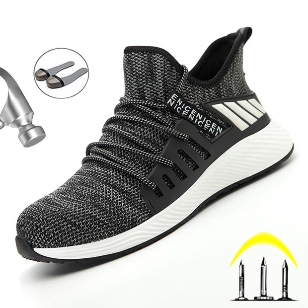 Male Work Sneakers Toe Cap Work Safety Boot Comfort Men Boots Anti-puncture Safety Shoes Men Indestructible Shoes Work Boots - Tanleewa