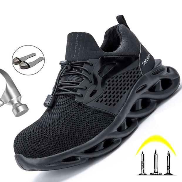 Male Work Sneakers Toe Cap Work Safety Boot Comfort Men Boots Anti-puncture Safety Shoes Men Indestructible Shoes Work Boots - Tanleewa