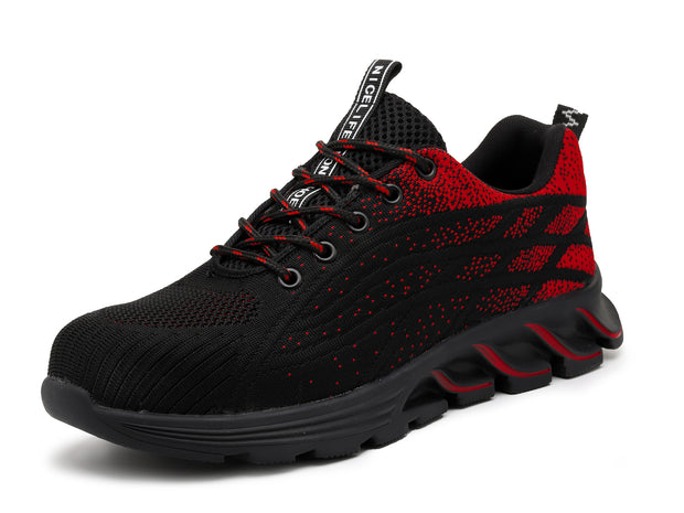 Women & Men’s Steel Toe Shoes Composite Toe Safety Durable Sneakers Breathable Comfortable Lightweight Anti-Smashing Footwear