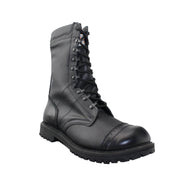 Mens Military Boots Black - Tanleewa