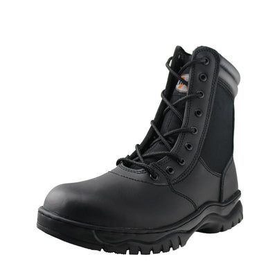 Mens Waterproof Side Zipper Tactical Boot - Tanleewa